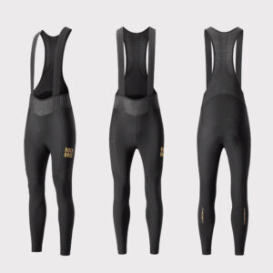 Rockbros YDCK012-1 Long Fleece Bib Tights with Pad Size L - juodos spalvos - Image 3