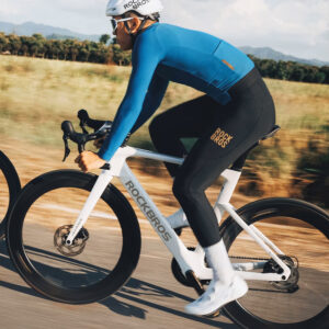 Rockbros YDCK012-1 Long Fleece Bib Tights with Pad Size XL - juodos spalvos - Image 9