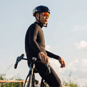 Rockbros YDWT020 Diamond Fall/Winter Cycling Jacket Size S - juodos spalvos - Image 5