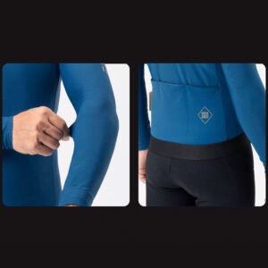 Rockbros YDWT020 Diamond Fall/Winter Cycling Jacket Size XS - mėlynos spalvos - Image 3