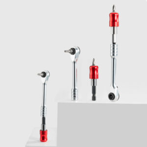 Rockbros Multitool Bicycle Tool Set with Ratchet Wrench and Tire Levers - juodos spalvos - Image 3