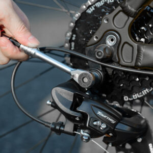 Rockbros Multitool Bicycle Tool Set with Ratchet Wrench and Tire Levers - juodos spalvos - Image 8