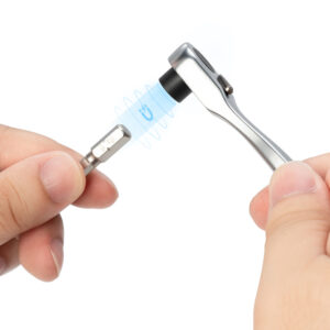 Rockbros Multitool Bike Tool Set with CO2 Pump and Ratchet Wrench - juodos spalvos - Image 8