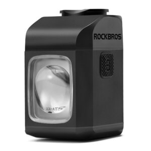 Rockbros M8 1600lm front bike light with remote control 10m rechargeable 4000 mAh - juodos spalvos