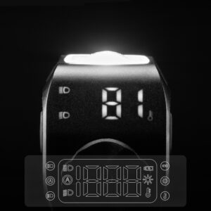 Rockbros M8 1600lm front bike light with remote control 10m rechargeable 4000 mAh - juodos spalvos - Image 6