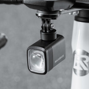 Rockbros M6 1000 lm front rechargeable bike light 2800 mAh - juodos spalvos - Image 3