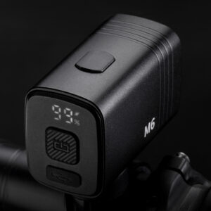 Rockbros M6 1000 lm front rechargeable bike light 2800 mAh - juodos spalvos - Image 5