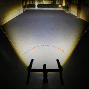 Rockbros M6 1000 lm front rechargeable bike light 2800 mAh - juodos spalvos - Image 7