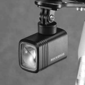 Rockbros M6 1000 lm front rechargeable bike light 2800 mAh - juodos spalvos - Image 8