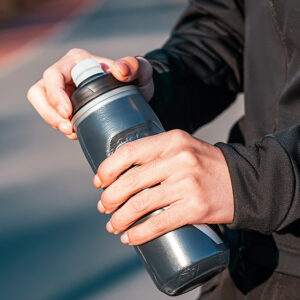 Rockbros Thermal Bike Bottle 620 ml BPA Free - Gradient juodos spalvos - Image 3