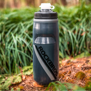 Rockbros Thermal Bike Bottle 620 ml BPA Free - Gradient juodos spalvos - Image 6