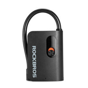 Rockbros L1 Mini Cordless Pump 70 psi Compressor 200 mm Schrader Hose Length - juodos spalvos