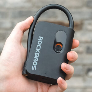 Rockbros L1 Mini Cordless Pump 70 psi Compressor 200 mm Schrader Hose Length - juodos spalvos - Image 7