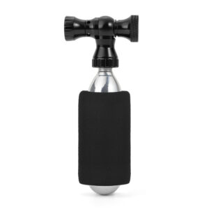 Rockbros CO₂ pump, aluminum alloy valve head, cartridge-free, Presta/Schrader compatible - juodos spalvos - Image 2