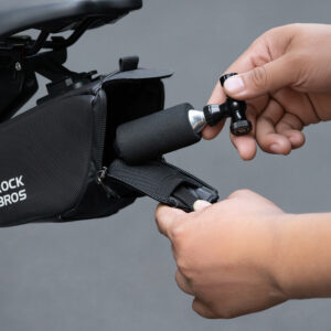 Rockbros CO₂ pump, aluminum alloy valve head, cartridge-free, Presta/Schrader compatible - juodos spalvos - Image 6