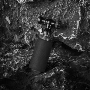 Rockbros CO₂ pump, aluminum alloy valve head, cartridge-free, Presta/Schrader compatible - juodos spalvos - Image 9