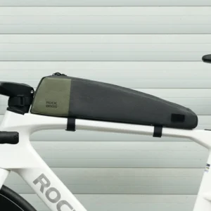 Rockbros DB005 Top Tube Bike Bag 0.9L - juodos spalvos and Green - Image 2