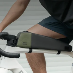 Rockbros DB005 Top Tube Bike Bag 0.9L - juodos spalvos and Green - Image 4