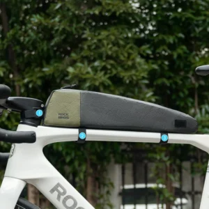 Rockbros DB005 Top Tube Bike Bag 0.9L - juodos spalvos and Green - Image 6