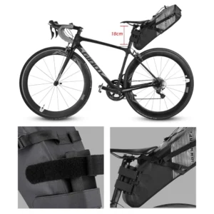 Rockbros AS-013 10L Seat Bag - juodos spalvos - Image 4