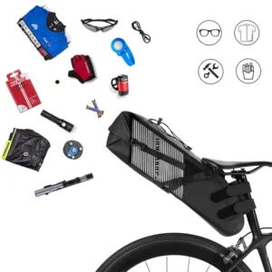 Rockbros AS-013 10L Seat Bag - juodos spalvos - Image 6