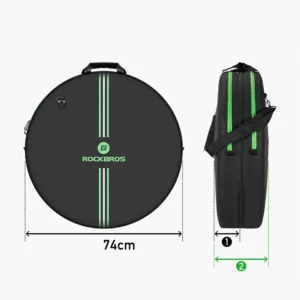 Rockbros D40 transport cover for ø74cm wheel - juodos spalvos - Image 3