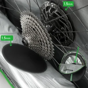 Rockbros D40 transport cover for ø74cm wheel - juodos spalvos - Image 4