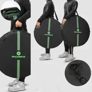 Rockbros D40 transport cover for ø74cm wheel - juodos spalvos - Image 7