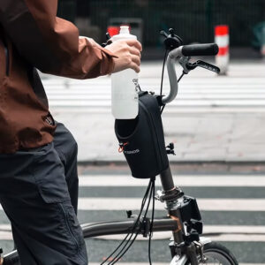 Rockbros P002 Handlebar Bag Compatible with Scooters and Folding City Bikes 1.5L - juodos spalvos - Image 2