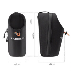 Rockbros P002 Handlebar Bag Compatible with Scooters and Folding City Bikes 1.5L - juodos spalvos - Image 7