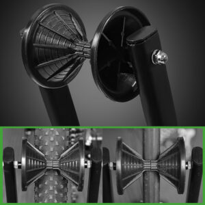 Rockbros T30 Folding Bike Stand for Front or Rear Wheel Compatible with 24-27.5 Inch and 700C Wheels - juodos spalvos - Image 8