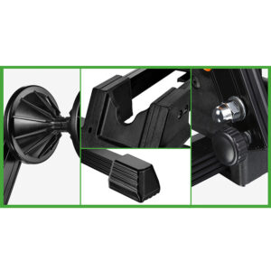 Rockbros T30 Folding Bike Stand for Front or Rear Wheel Compatible with 24-27.5 Inch and 700C Wheels - juodos spalvos - Image 9