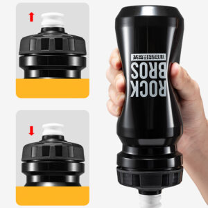 Rockbros 600 ml Bike Bottle - juodos spalvos - Image 8