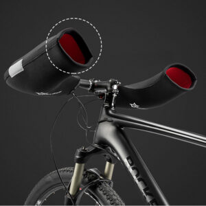 Rockbros D16-B Motorcycle-Compatible Windproof Waterproof Handlebar Gloves - juodos spalvos - Image 8