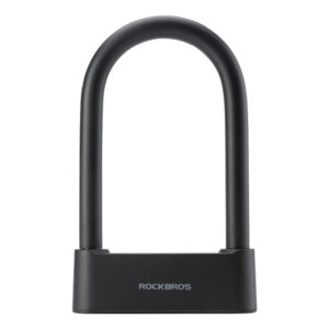 Rockbros 32210818001 SMART Bicycle Lock with Fingerprint Reader and mėlynos spalvostooth Connectivity - juodos spalvos