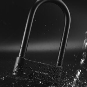 Rockbros 32210818001 SMART Bicycle Lock with Fingerprint Reader and mėlynos spalvostooth Connectivity - juodos spalvos - Image 8