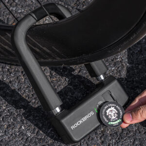 Rockbros RBNS1 SMART Bike Lock with NFC Reader - juodos spalvos - Image 7