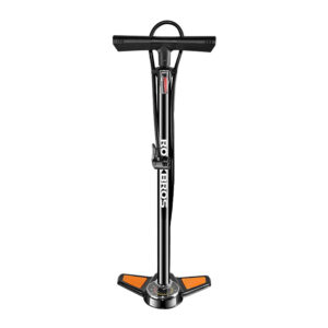 Rockbros GP6532B Floor Pump with Pressure Gauge - juodos spalvos and Orange
