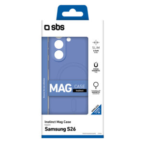 SBS Instinct Mag Case for Samsung Galaxy S26 Compatible with MagSafe - Blue - Image 2