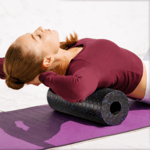 Wozinsky WRM-33 Massage Roller Exercise Roller 33 cm - juodos spalvos - Image 4