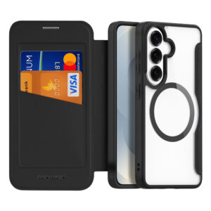 Dux Ducis Skin X Pro MagSafe Compatible Wallet Case for Samsung Galaxy S26 - Black - Image 2