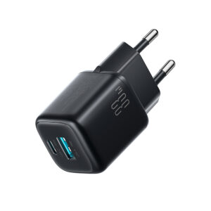 Joyroom JR-TG7 33W USB-A + USB-C Wall Charger with 60W USB-C to USB-C 1m Cable - Black - Image 2