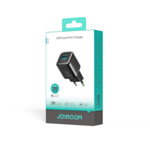 Joyroom JR-TG7 33W USB-A + USB-C Wall Charger with 60W USB-C to USB-C 1m Cable - Black - Image 8