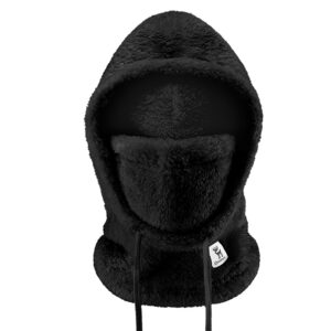 Qunature Arctic Velvet Ski Balaclava Size L - juodos spalvos