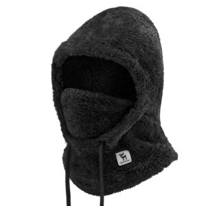 Qunature Arctic Velvet Ski Balaclava Size L - juodos spalvos - Image 2