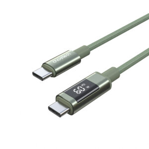 Choetech XCC-1068 PD 60W USB-C - USB-C Cable with Display 1.2 m - Green