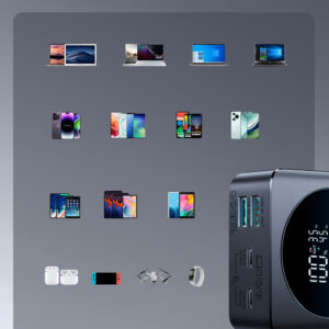 Powerbank Joyroom JR-PBF02 Pro 20000 mAh 45 W z wyświetlaczem cyfrowym 2x USB-A 2x USB-C - czarny - Image 8