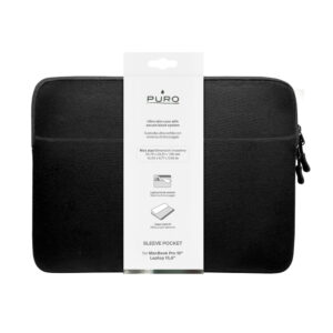 Puro SLIM POCKET Sleeve Bag Neoprena 15-16'' juodos spalvos - Image 2