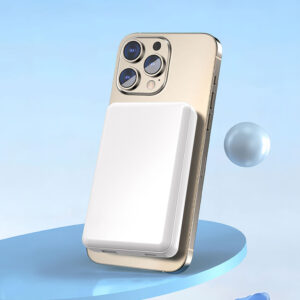 Dudao K14S Magnetic Power Bank 20W 5000mAh 1x USB-A 1x USB-C - White - Image 5