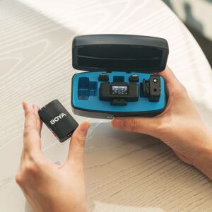 BOYA BOYAMIC 2-02 Wireless Microphones 2.4 GHz USB-C - juodos spalvos - Image 7